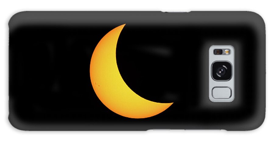 Solar Eclipse Galaxy Case featuring the photograph Partial Solar Eclipse #3 by David Beechum