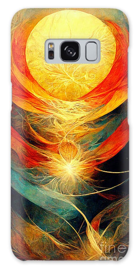 Sun Galaxy Case featuring the digital art Solstice celebration #2 by Sabantha