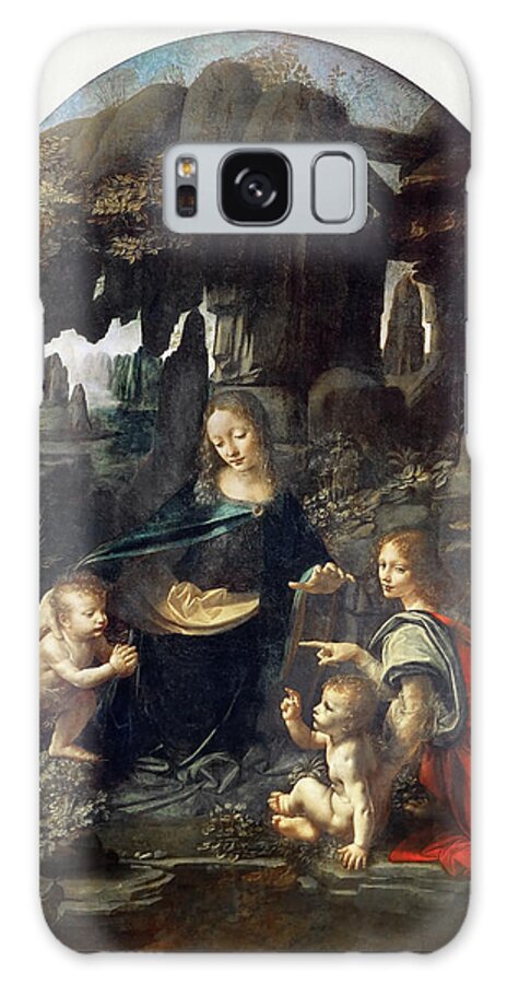 Religion Galaxy Case featuring the painting Virgin of the Rocks #2 by Leonardo da Vinci
