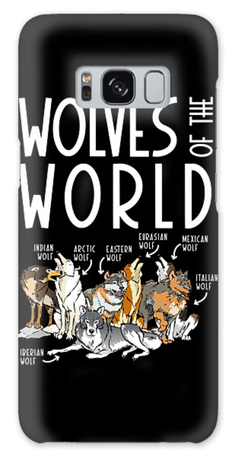 Wolf Galaxy Case featuring the digital art Wolves Of The World #2 by Toms Tee Store
