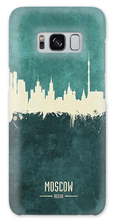 Moscow Galaxy Case featuring the digital art Moscow Russia Skyline #21 by Michael Tompsett
