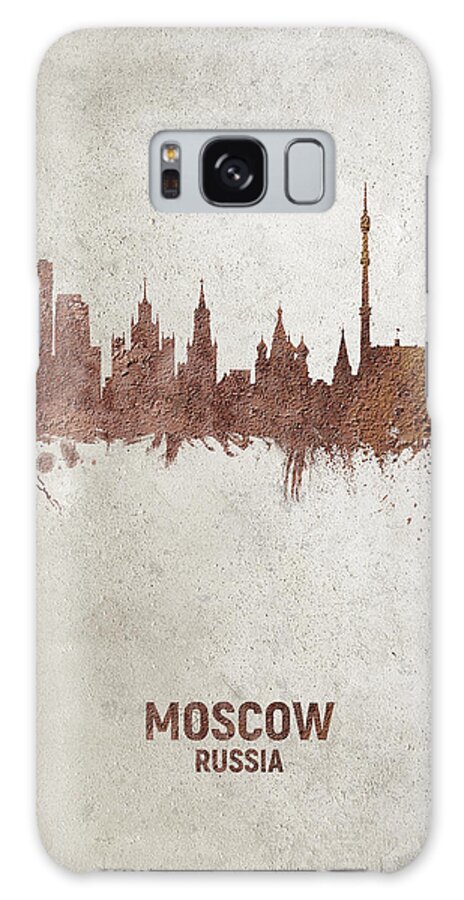 Moscow Galaxy Case featuring the digital art Moscow Russia Skyline #23 by Michael Tompsett