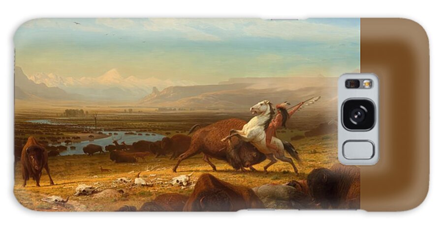 Last Galaxy Case featuring the painting The Last Of The Buffalo by Albert Bierstadt by Mango Art
