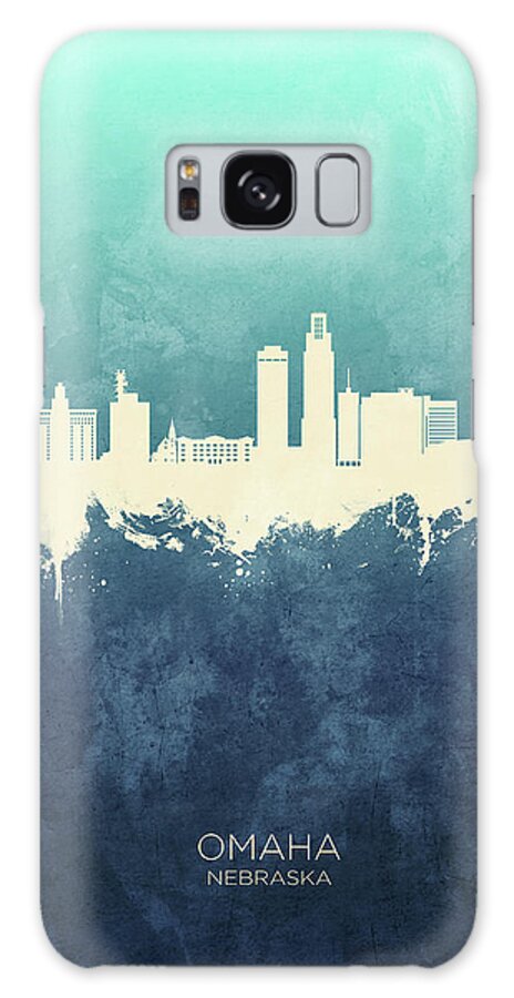 Omaha Galaxy Case featuring the digital art Omaha Nebraska Skyline #24 by Michael Tompsett