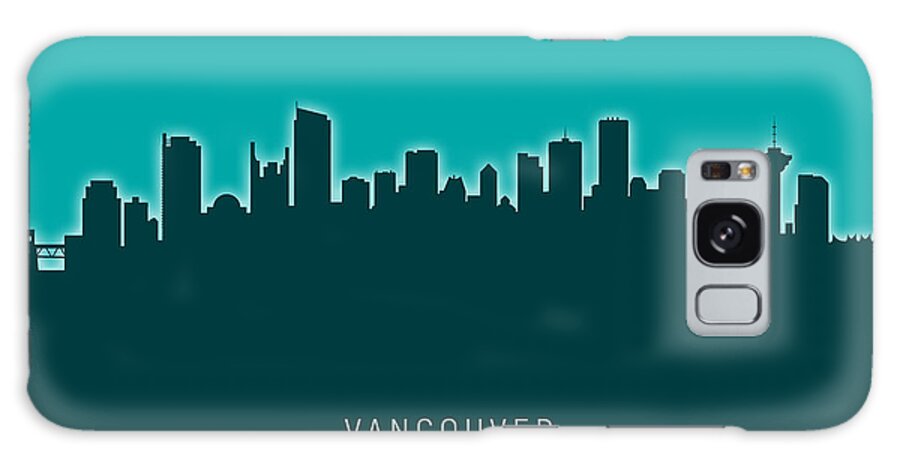 Vancouver Galaxy Case featuring the digital art Vancouver Canada Skyline #24 by Michael Tompsett