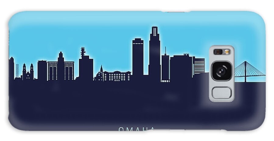 Omaha Galaxy Case featuring the digital art Omaha Nebraska Skyline #29 by Michael Tompsett