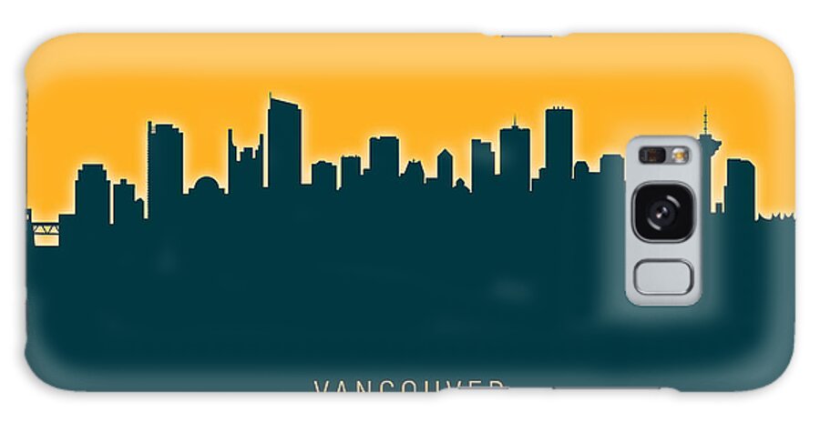 Vancouver Galaxy Case featuring the digital art Vancouver Canada Skyline #29 by Michael Tompsett