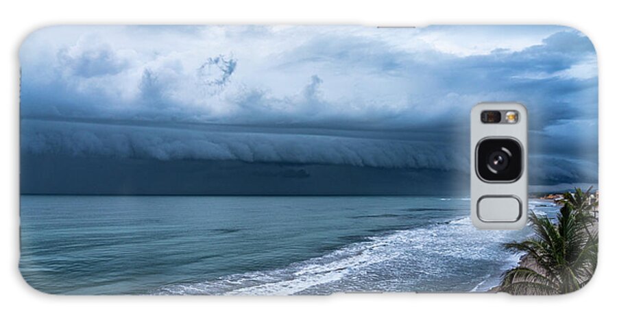 _mexico-mazatlan-area Galaxy Case featuring the photograph Early Morning Storm Clouds in Mazatlan #3 by Tommy Farnsworth