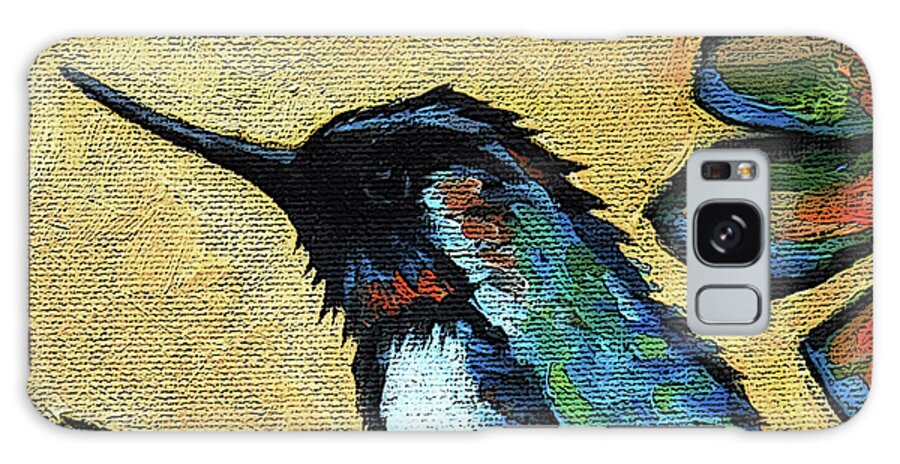 Bird Galaxy Case featuring the painting 3 Hummer by Victoria Page