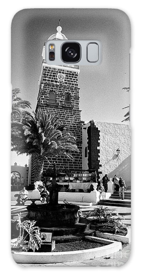 Teguise Galaxy Case featuring the photograph Iglesia de Nuestra Senora de Guadalupe church of our lady of guadalupe in plaza de la constitucionTe #3 by Joe Fox
