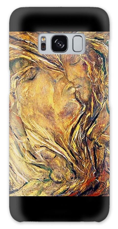 Figural.portrait Galaxy Case featuring the painting Prelude #1 by Dawn Caravetta Fisher