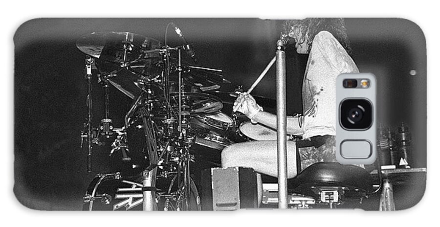 Drummer Galaxy Case featuring the photograph Rick Allen Def Leppard #3 by Concert Photos