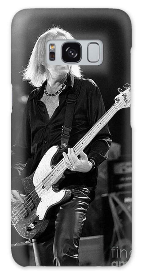 Bass Guitarist And Singer Tom Hamilton Is Shown Performing On Stage During A Live Concert Appearance Aerosmith. Galaxy Case featuring the photograph Tom Hamilton - Aerosmith #3 by Concert Photos