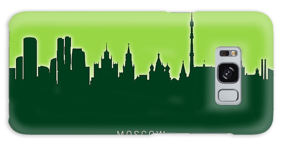 Moscow Galaxy Case featuring the digital art Moscow Russia Skyline #30 by Michael Tompsett