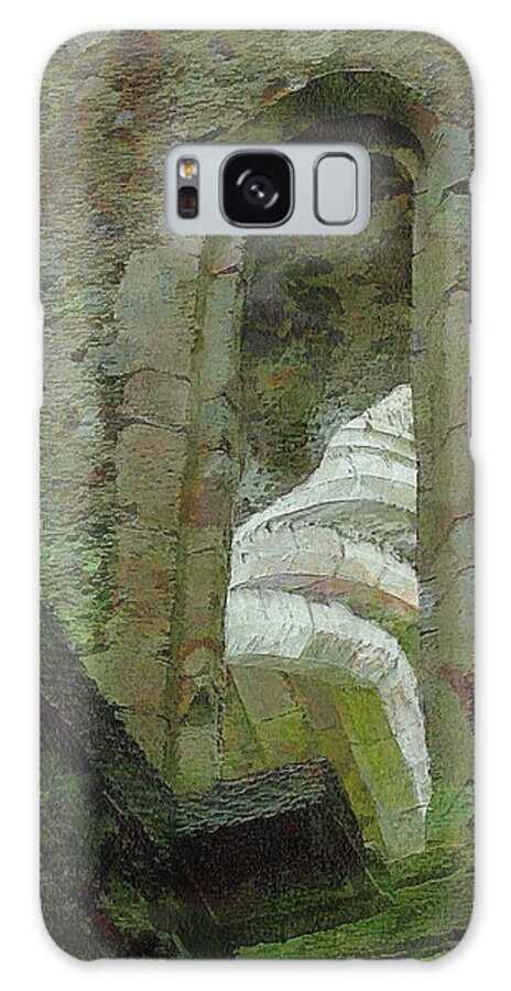 Architectural Abstract Art Galaxy Case featuring the mixed media 321 Architectural Abstract Ancient Stone Arches Roofless Rock Of Cashel, Tipperary, Ireland by Richard Neuman Architectural Gifts