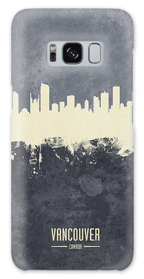 Vancouver Galaxy Case featuring the digital art Vancouver Canada Skyline #34 by Michael Tompsett