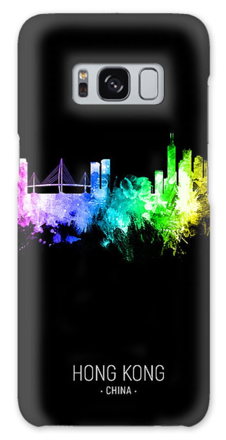 Hong Kong Galaxy Case featuring the digital art Hong Kong Skyline #36 by Michael Tompsett