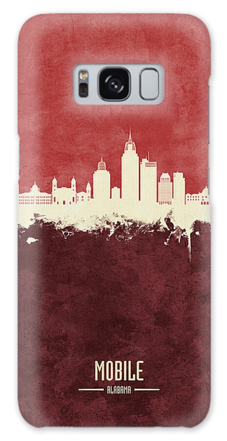 Mobile Galaxy Case featuring the digital art Mobile Alabama Skyline #37 by Michael Tompsett