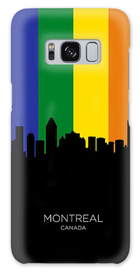 Montreal Galaxy Case featuring the digital art Montreal Canada Skyline #37 by Michael Tompsett