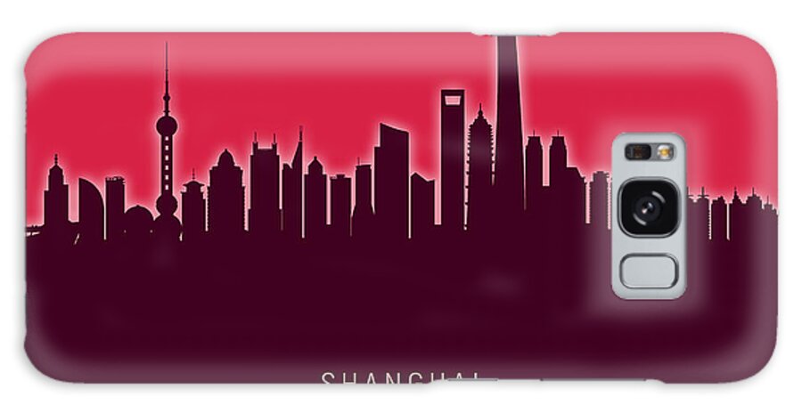 Shanghai Galaxy Case featuring the digital art Shanghai China Skyline #37 by Michael Tompsett