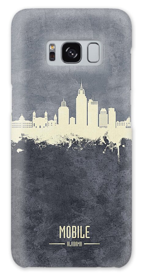 Mobile Galaxy Case featuring the digital art Mobile Alabama Skyline #39 by Michael Tompsett