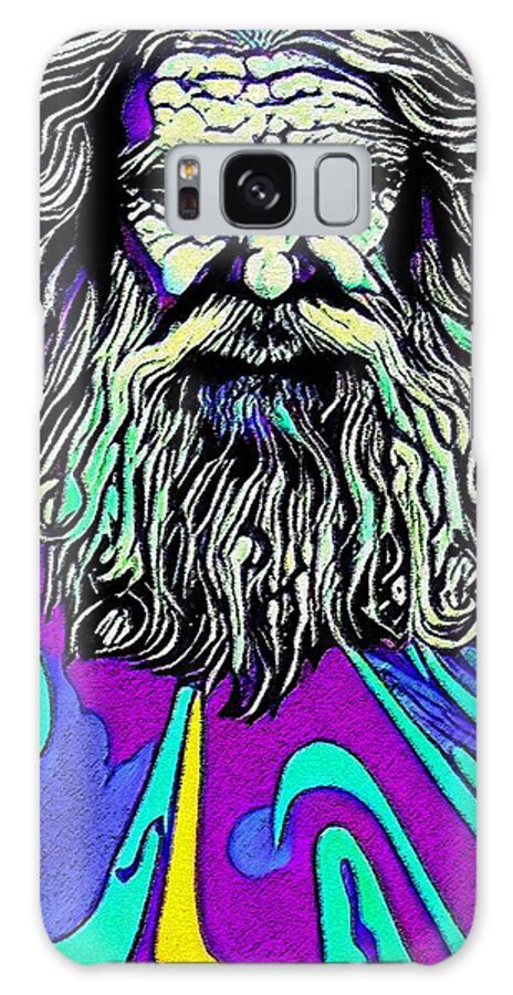 Hypnotic Psychedelic Galaxy Case featuring the digital art Hypnotic Illustration Of Billy Connolly #4 by Edgar Dorice