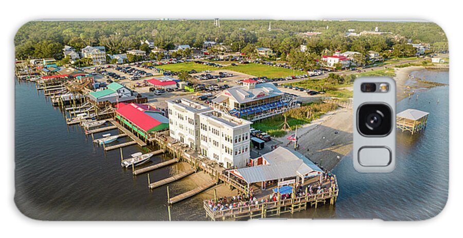 Aerial Galaxy Case featuring the photograph Southport, NC #4 by Dave Guy