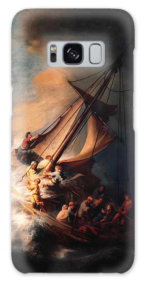 Storm Galaxy Case featuring the painting The Storm on the Sea of Galilee by Rembrandt by Mango Art