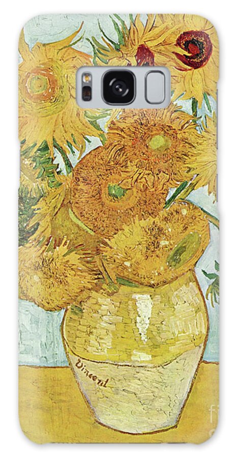 European Galaxy Case featuring the painting Vase with Twelve Sunflowers #6 by Vincent van Gogh