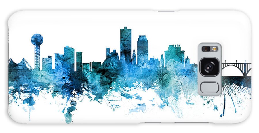 Knoxville Galaxy Case featuring the digital art Knoxville Tennessee Skyline #40 by Michael Tompsett