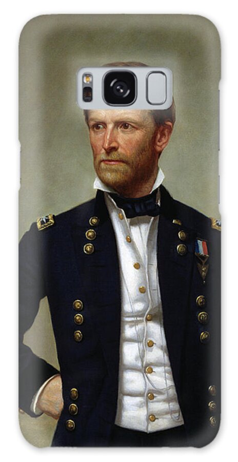 General Sherman Galaxy Case featuring the painting General William Tecumseh Sherman by War Is Hell Store