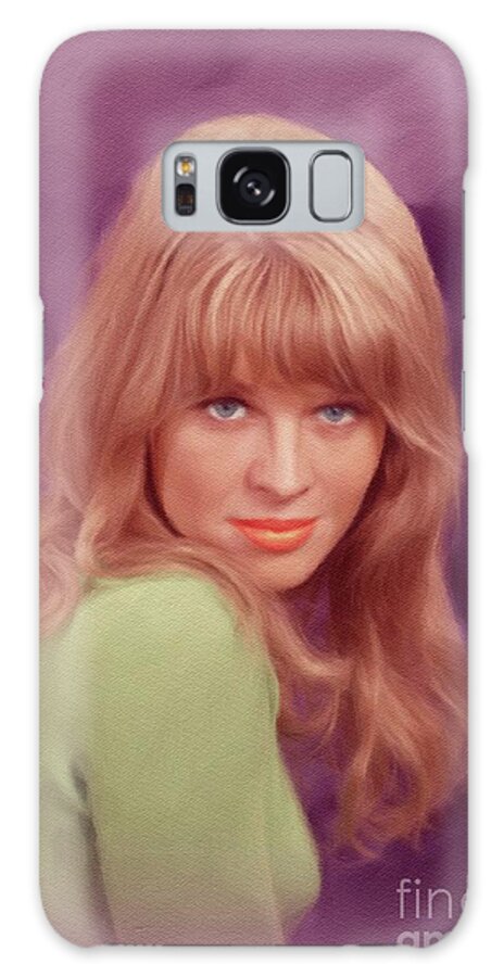 Julie Galaxy Case featuring the painting Julie Christie, Actress #5 by Esoterica Art Agency