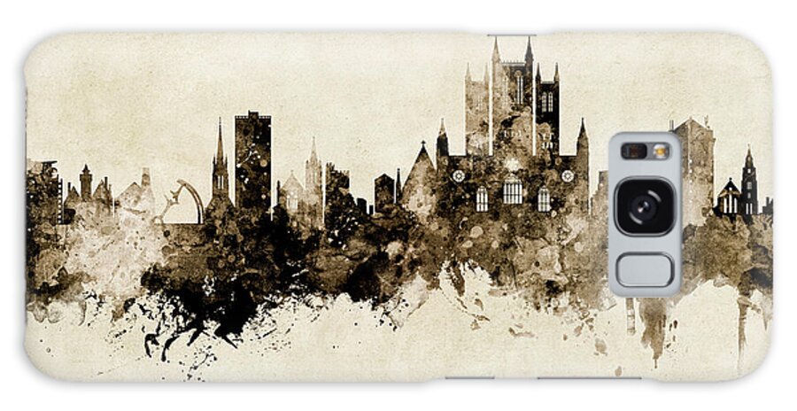 Lincoln Galaxy Case featuring the digital art Lincoln England Skyline #5 by Michael Tompsett