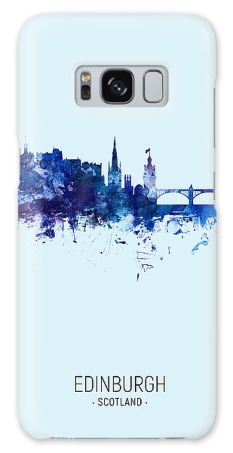 Edinburgh Galaxy Case featuring the digital art Edinburgh Scotland Skyline #50 by Michael Tompsett