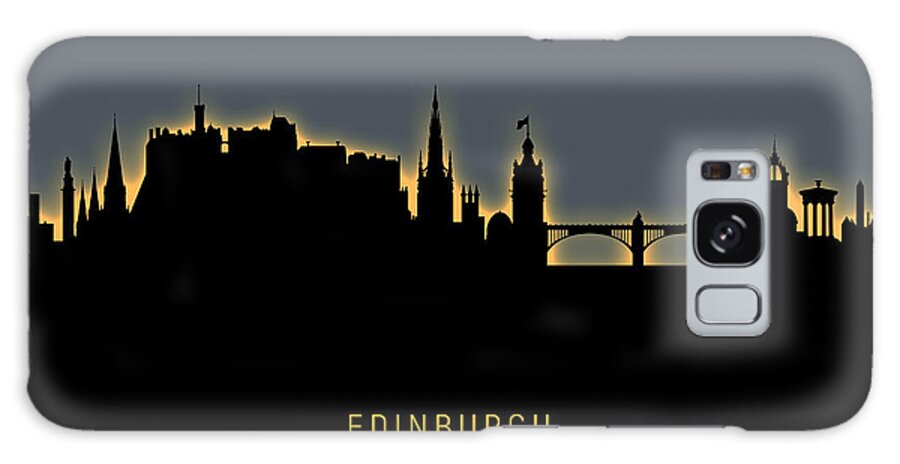 Edinburgh Galaxy Case featuring the digital art Edinburgh Scotland Skyline #52 by Michael Tompsett