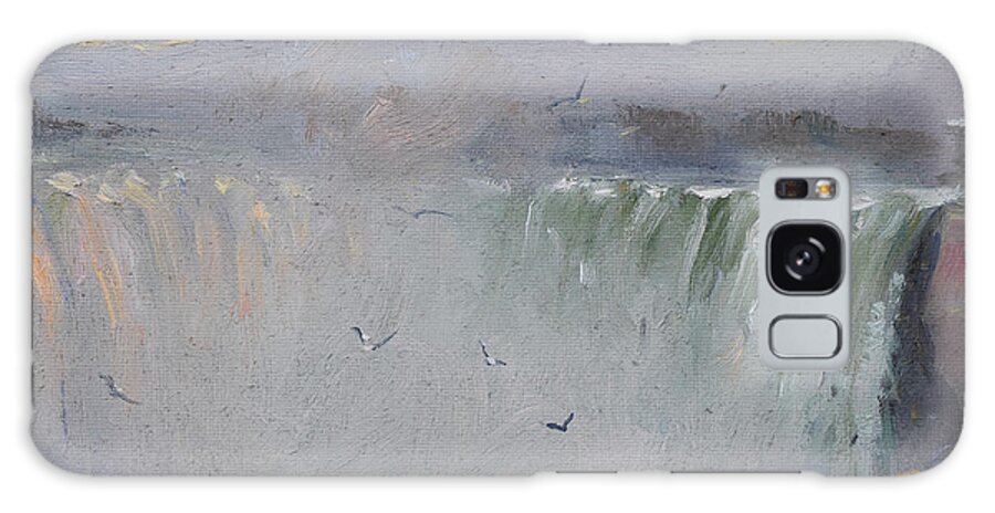 Horseshoe Falls Galaxy Case featuring the painting Horseshoe Falls #6 by Ylli Haruni