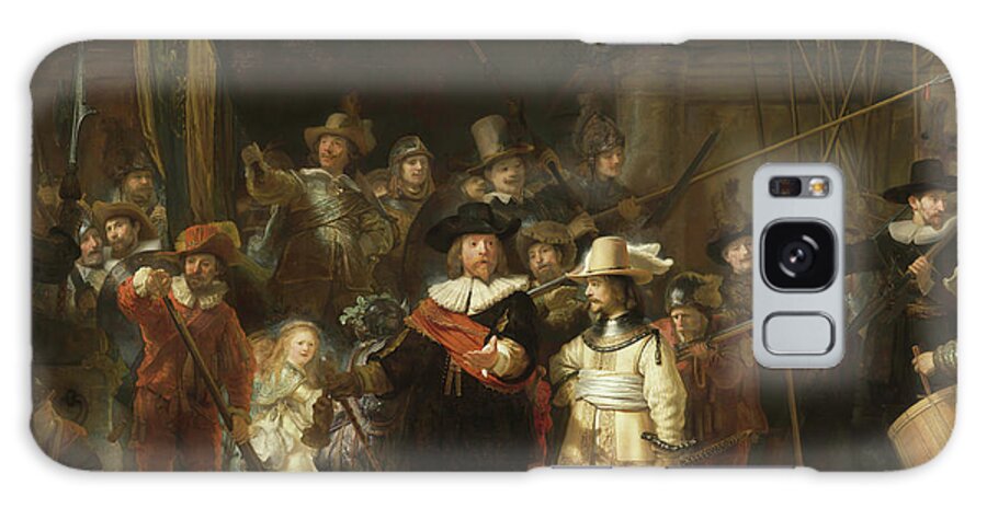 Night Watch Galaxy Case featuring the painting The Night Watch by Rembrandt