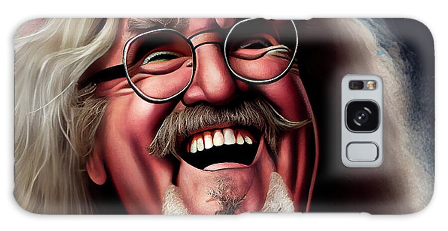 Billy Connolly Galaxy Case featuring the digital art Billy Connolly Art #7 by Tim Hill