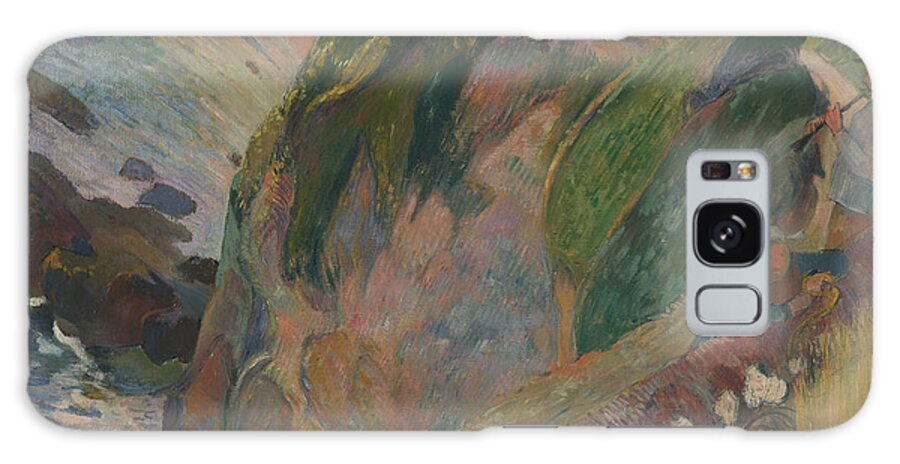 Cliff Galaxy Case featuring the painting The Flageolet Player On The Cliff by Paul Gauguin by Mango Art