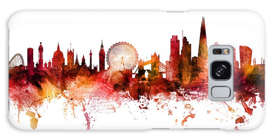 London Galaxy Case featuring the digital art London England Skyline #79 by Michael Tompsett