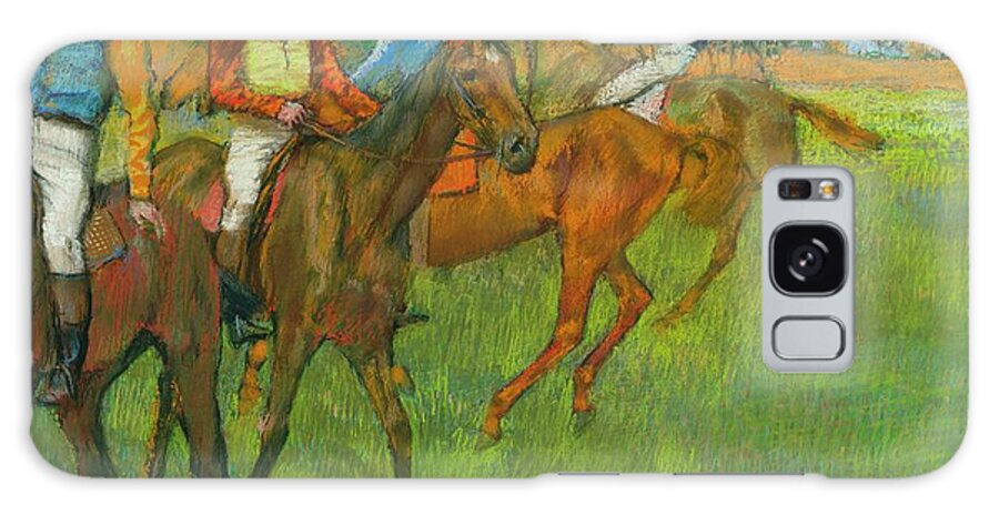 Edgar Degas Galaxy Case featuring the painting Before the Race #8 by Art Dozen