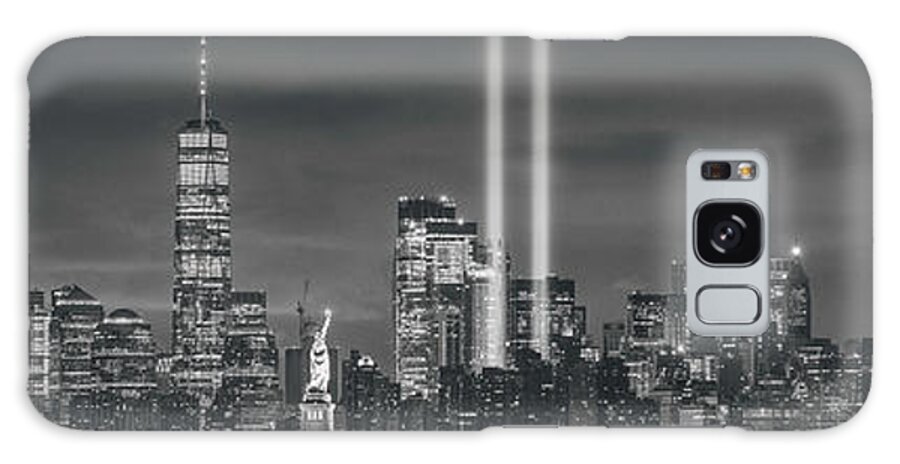 Wtc Galaxy Case featuring the photograph 9/11 Memorial Lights by Randy Lemoine