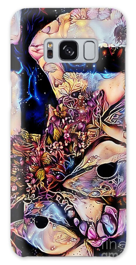 Contemporary Art Galaxy Case featuring the digital art 9 by Jeremiah Ray