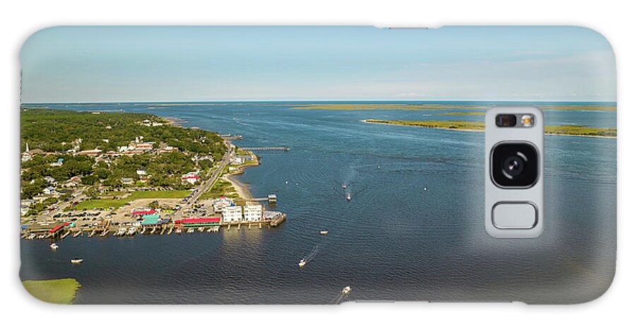 Aerial Galaxy Case featuring the photograph Southport, NC #9 by Dave Guy