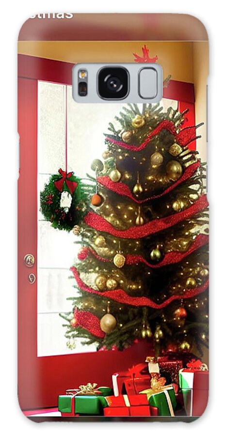 Christmas Galaxy Case featuring the digital art A I The Tree by Denise F Fulmer