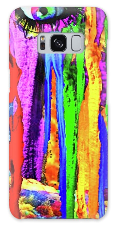  Galaxy Case featuring the digital art A Bit Of Rainbow In My Eye Today by Stephen Battel