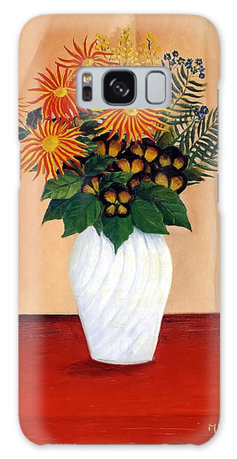 Rousseau Galaxy Case featuring the painting A Bouquet by Henri Rousseau by Mango Art