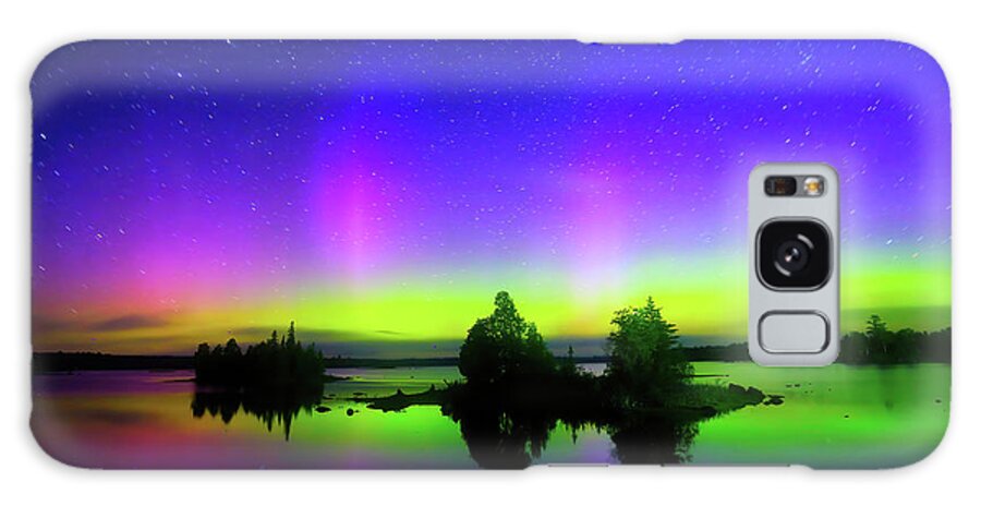 Northern Lights Galaxy Case featuring the photograph A Fairyland by Shixing Wen