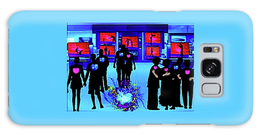 A Fathers Love Poem Galaxy Case featuring the digital art A Fathers Love As Seen On TV by Stephen Battel