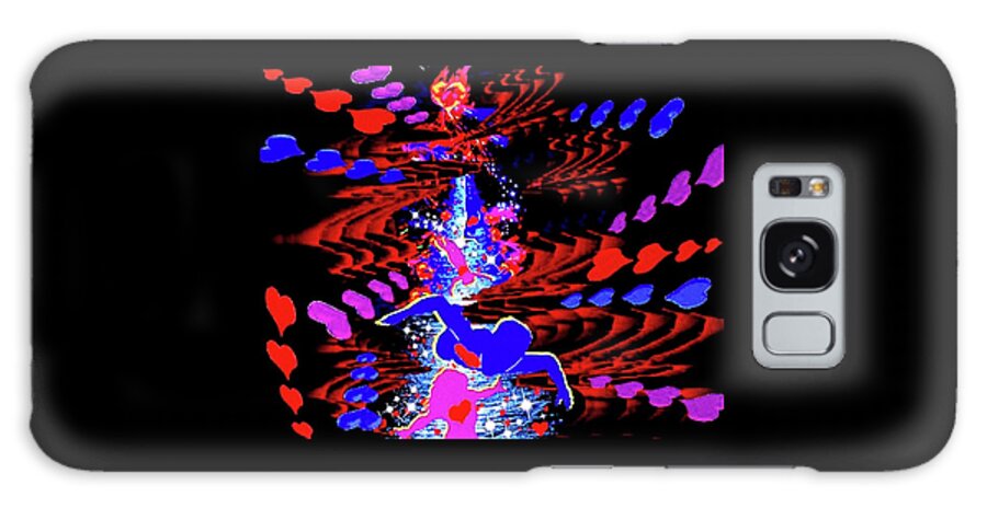 A Fathers Love Poem Galaxy Case featuring the digital art A Fathers Love Flying Fun Fantasy by Stephen Battel